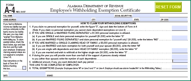 UAB Financial Affairs - Self Service: State Online Tax Form